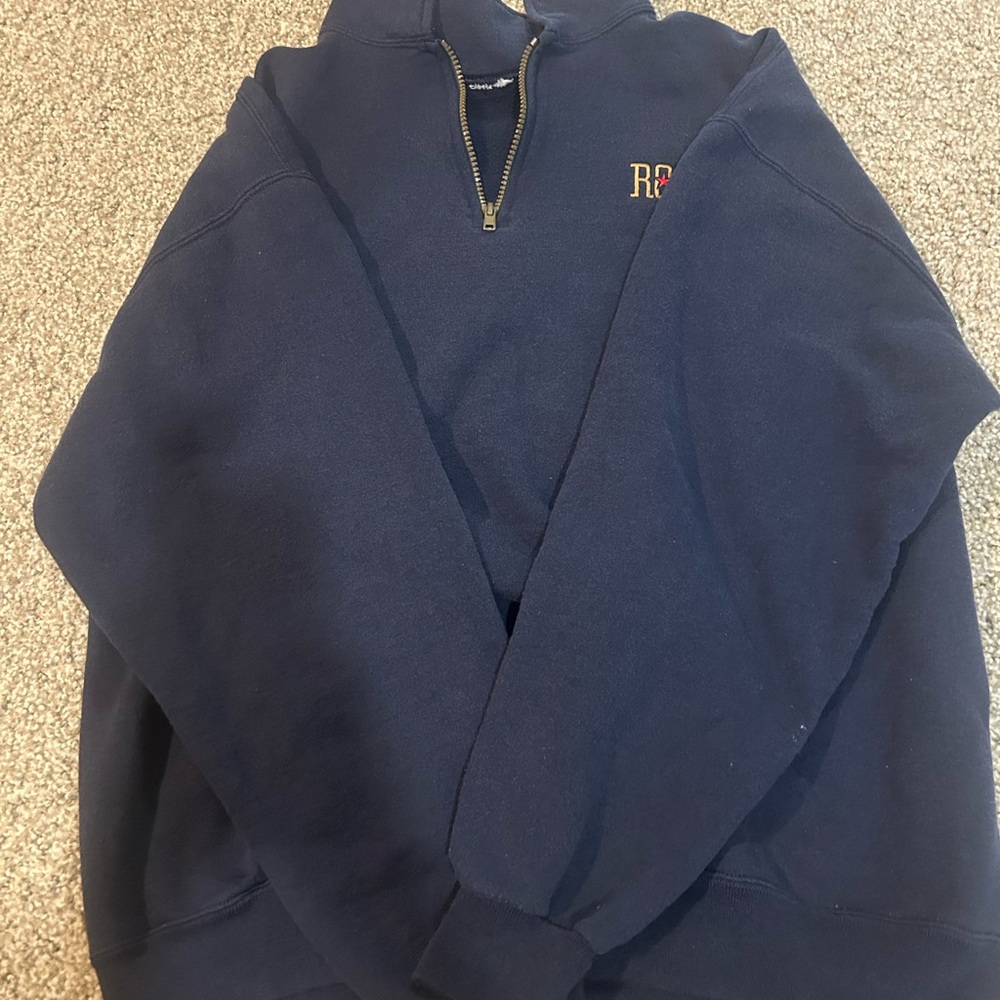 Rogue Men's Dark Blue Zip-Up Sweater